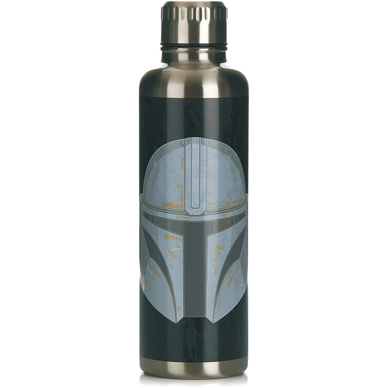 Star Wars : The Mandalorian - Gourde bouteille métallique Mando