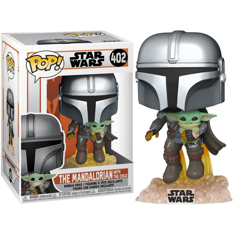 Star Wars : The Mandalorian - Pop! - Mando Jetpack w/ The Child n°402