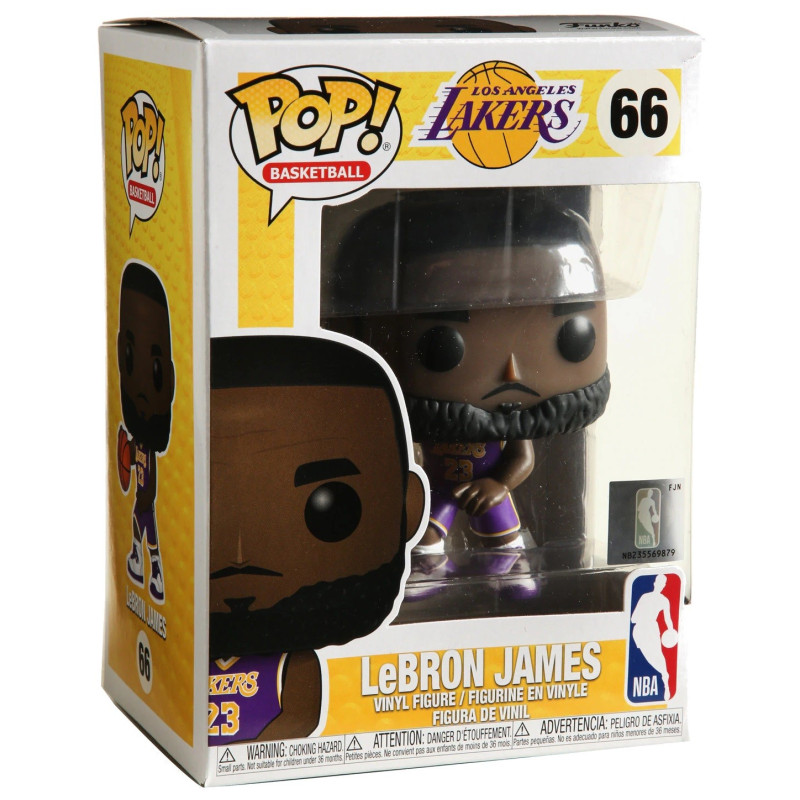 NBA - Pop! Basketball - Lakers Uniform Lebron James n°66