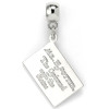 Harry Potter - Breloque plaqué argent Lettre Hogwarts