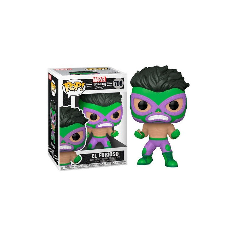 Marvel - Pop! Lucha Libre - Hulk El Furioso n°708