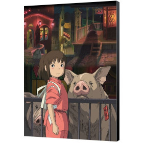 Spirited Away (Chihiro) - poster en bois digigraphie 35 x 50 cm