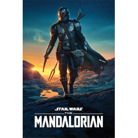 Star Wars : The Mandalorian - grand poster Nightfall (61 x 91,5 cm)