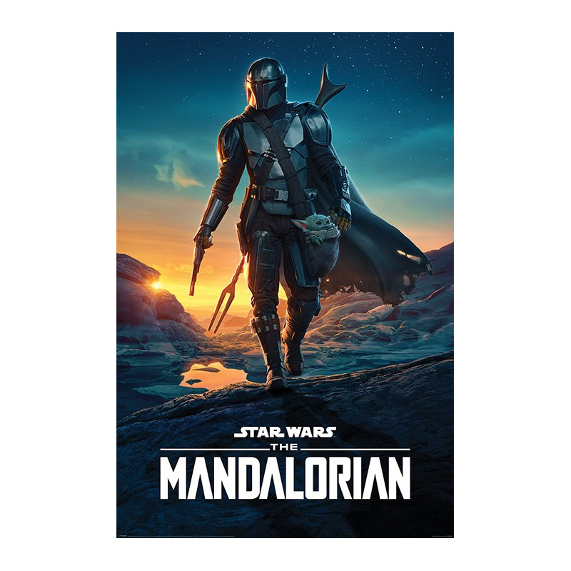 Star Wars : The Mandalorian - grand poster Nightfall (61 x 91,5 cm)