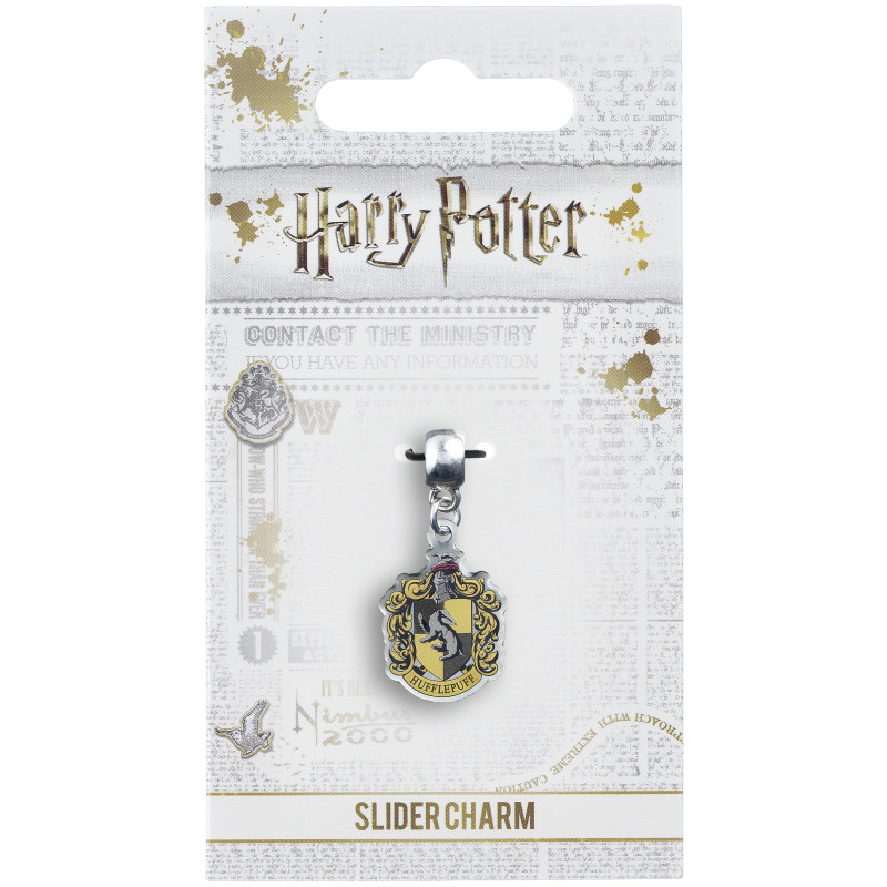 Harry Potter - Breloque plaqué argent Hufflepuff