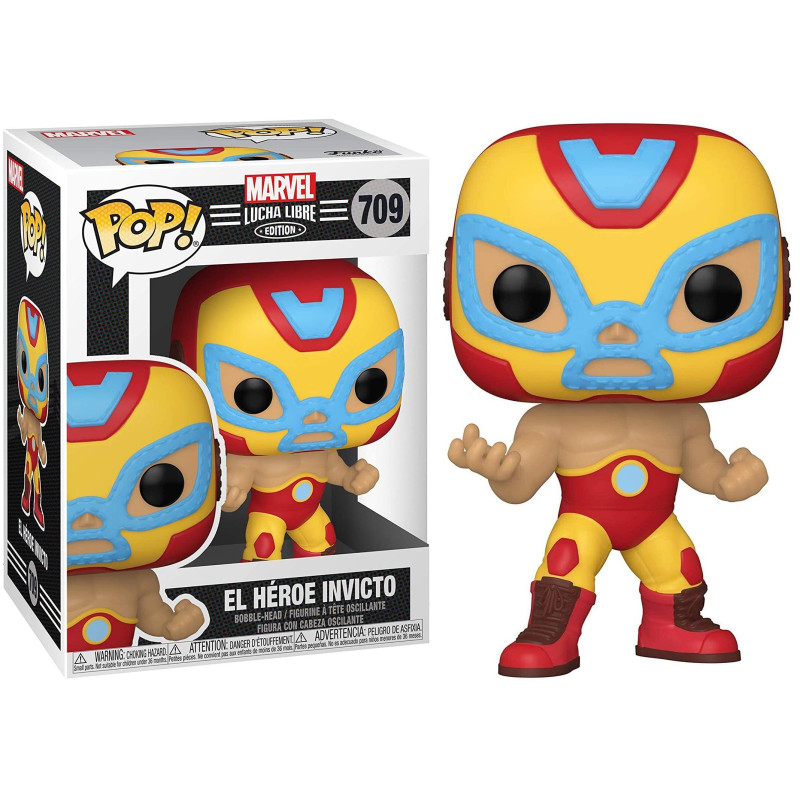 Marvel - Pop! Lucha Libre - Iron Man El Héroe Invicto n°709