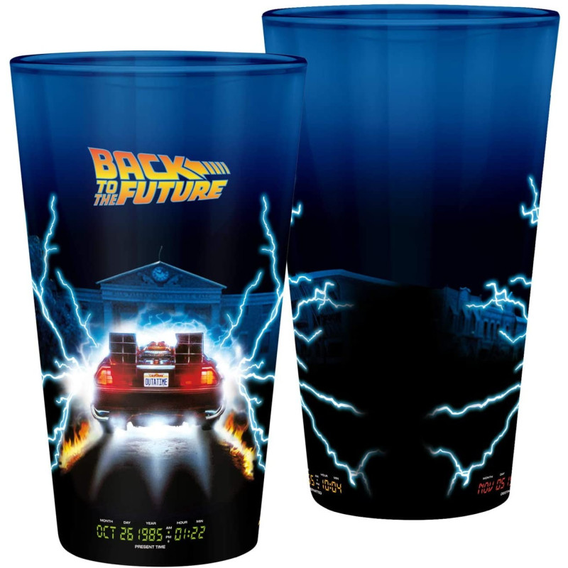 Retour vers le Futur - Verre 400 ml Delorean