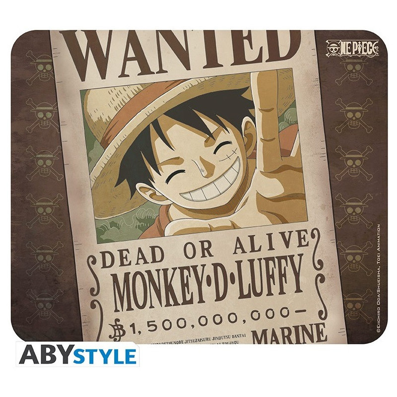 One Piece - Tapis de souris Luffy Wanted