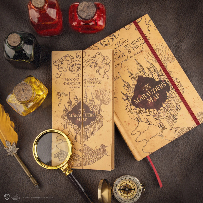 Harry Potter - Carnet + petite réplique Marauder's Map