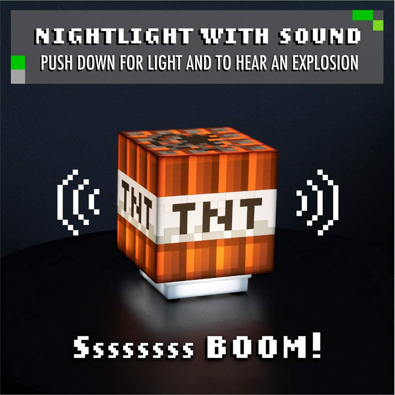 Minecraft - Lampe veilleuse sonore TNT 11 cm