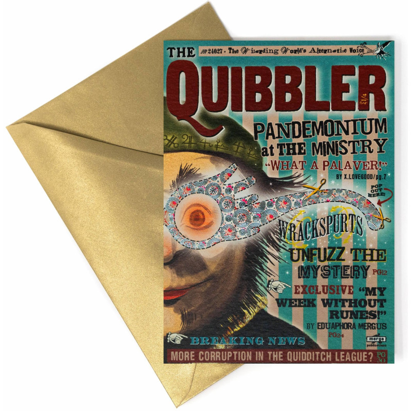 Harry Potter - Carte de voeux métallisée The Quibbler