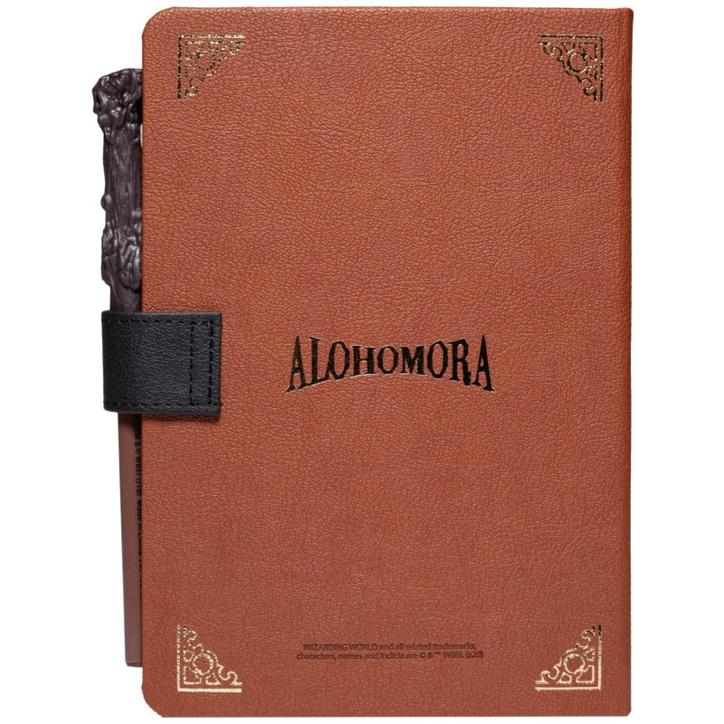 Harry Potter - Carnet A5 Hogwarts + stylo baguette