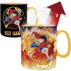 One Piece - Mug thermo-réactif Luffy & Sabo