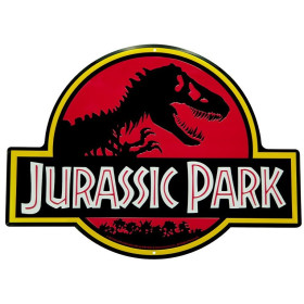 Jurassic Park - Plaque métal Logo 28 x 38 cm
