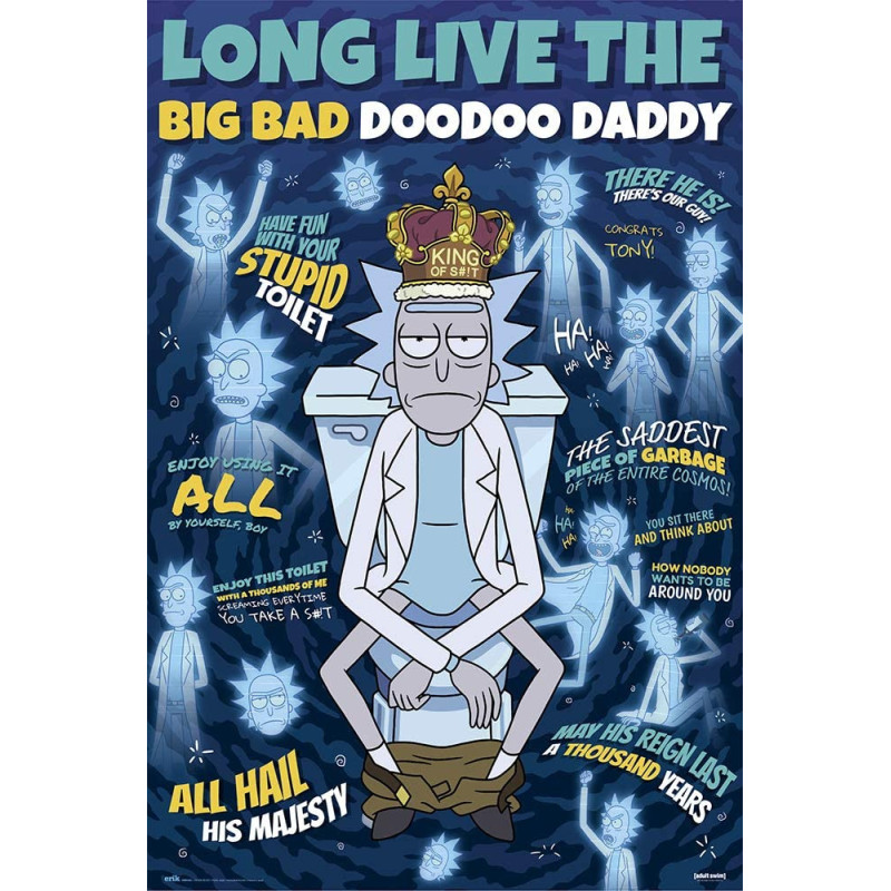 Rick and Morty - Grand poster Doodoo Daddy (61 x 91,5 cm)