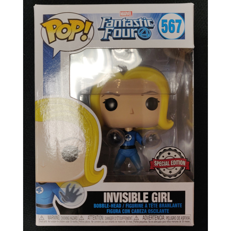 Marvel - Pop! Fantastic Four - Invisible Girl Translucent n°567 exclusive