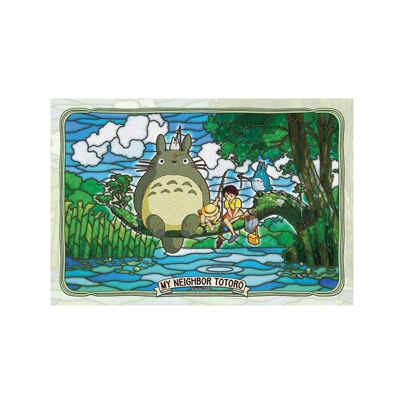 Mon Voisin Totoro - Puzzle Vitrail 300 pièces Pêche