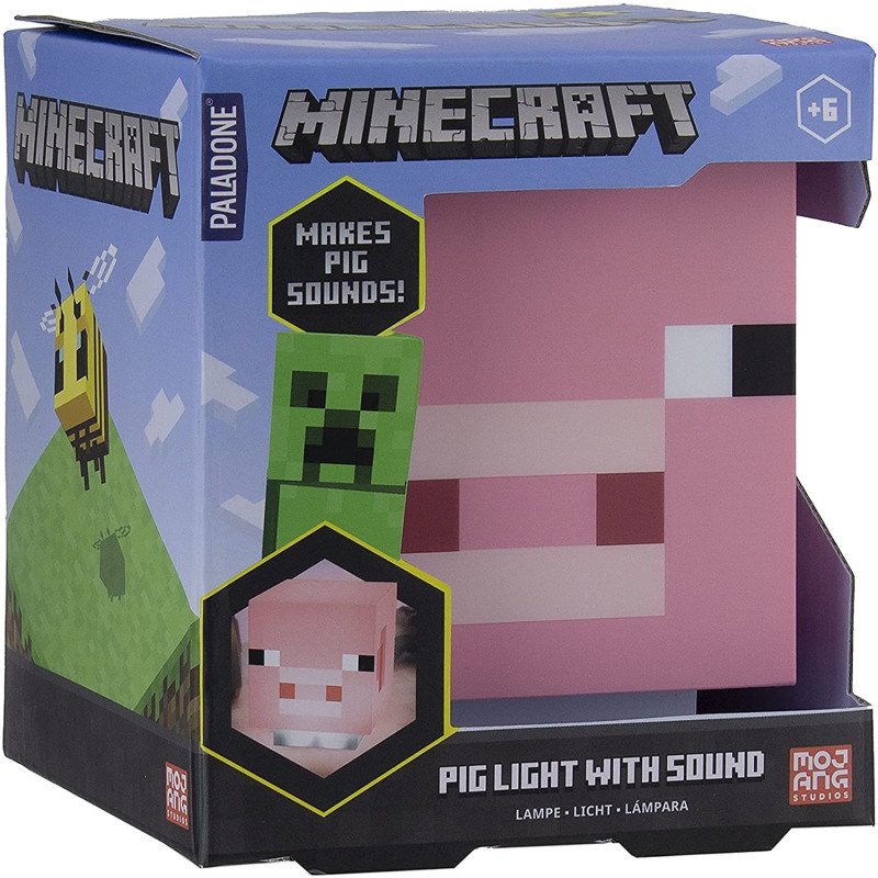 Minecraft - Lampe veilleuse sonore Pig 10 cm
