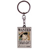 One Piece - porte-clé métal Wanted Luffy