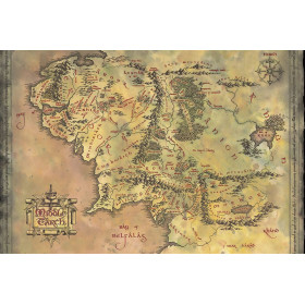 Lord of the Rings - Grand poster Middle-earth Map (61 x 91,5 cm)