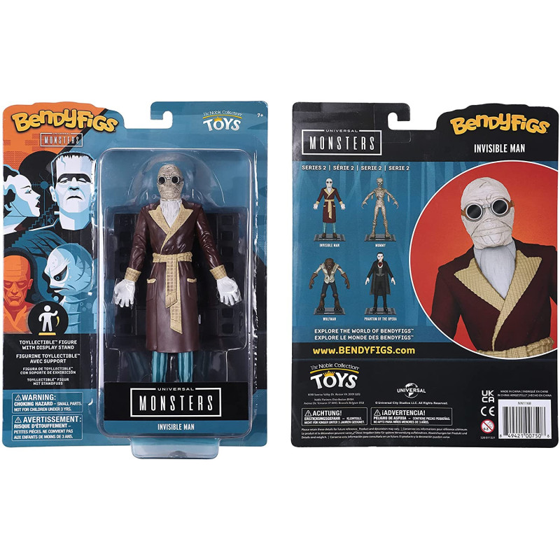 Universal Monsters - Bendyfigs - Figurine Invisible Man