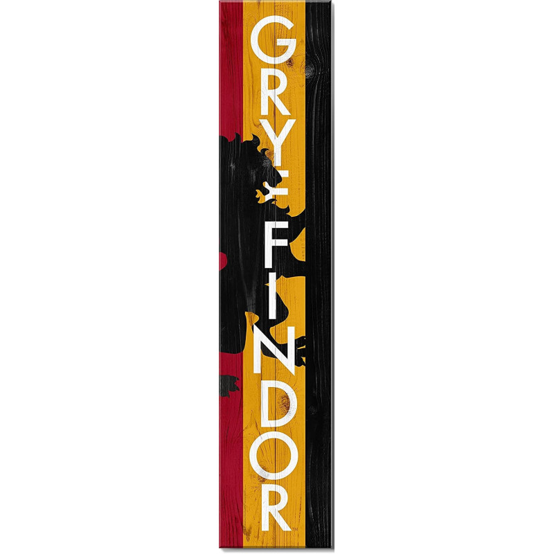 Harry Potter - Plaque déco Gryffondor pour extérieur (20 x100 cm)