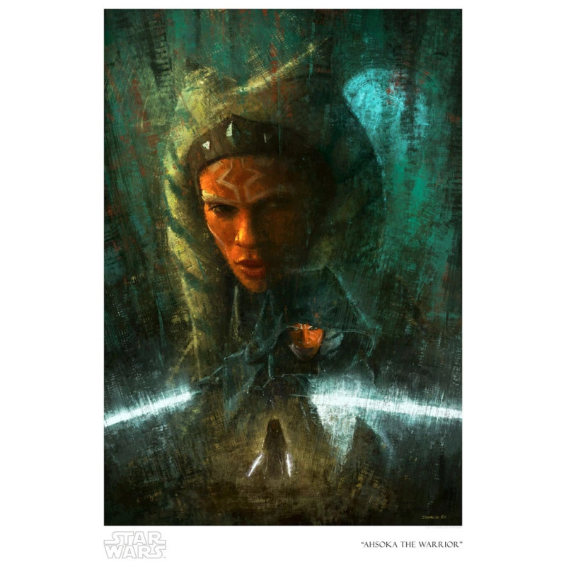Star Wars : The Mandalorian - Lithographie Ahsoka the Warrior