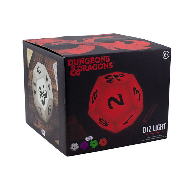 Dungeons & Dragons - Lampe d'ambiance USB change de couleur dé D12