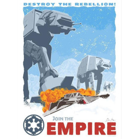 Star Wars - Lithographie Destroy The Rebellion by Brian Miller