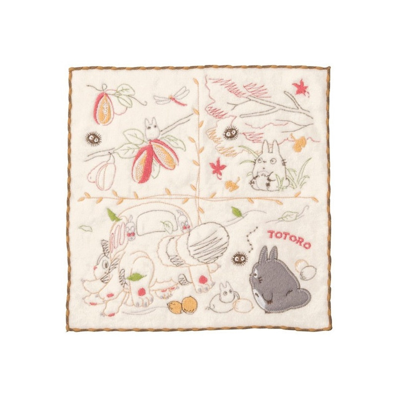 Mon voisin Totoro - Serviette Fruits d'automne 25 x 25 cm