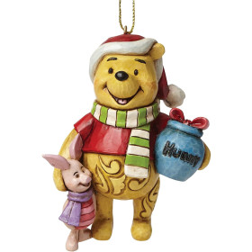 Disney : Winnie l'Ourson - Traditions - Ornement de sapin Winnie et Porcinet