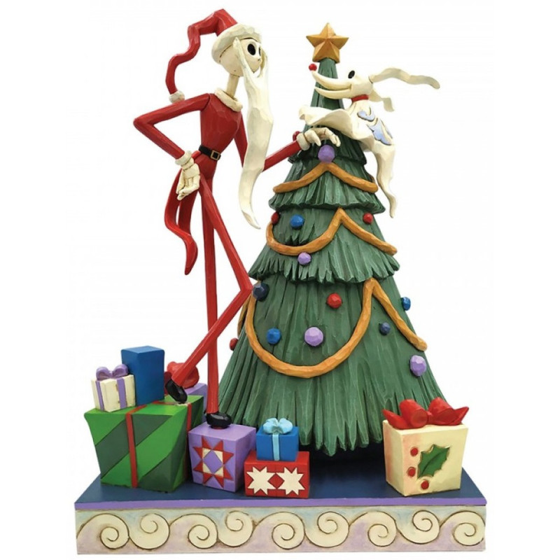 Nightmare Before Christmas - Traditions - Santa Jack with Zero by the tree