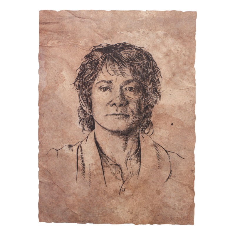 The Hobbit - Impression Art Print Portrait of Bilbo Baggins 21 x 28 cm