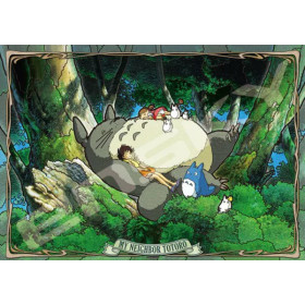 Mon Voisin Totoro - Puzzle Vitrail 500 pièces Sieste