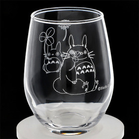 Mon voisin Totoro - Verre gravé Totoro & Trèfle