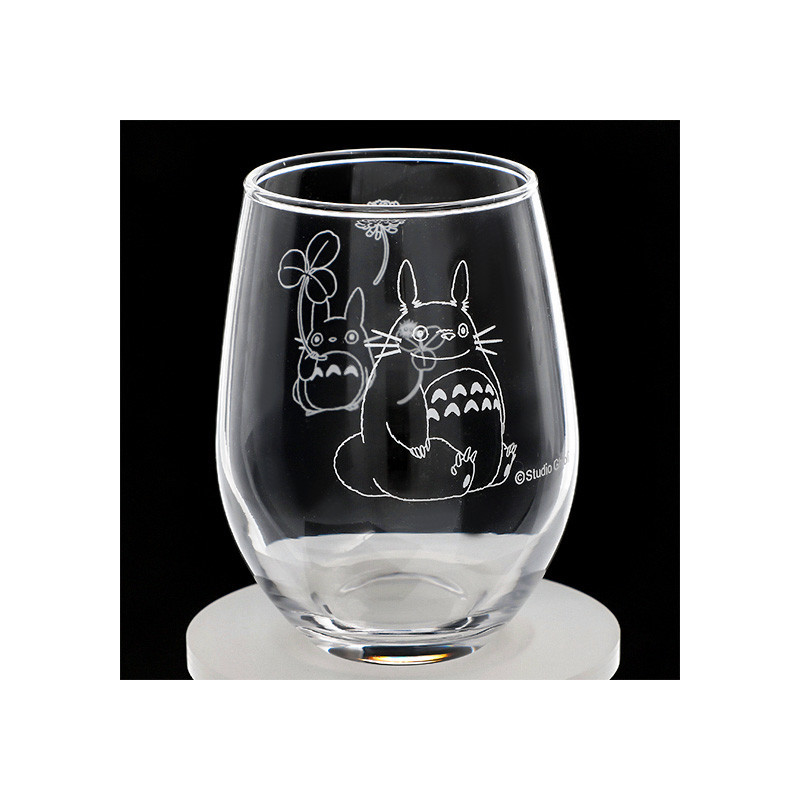 Mon voisin Totoro - Verre gravé Totoro & Trèfle