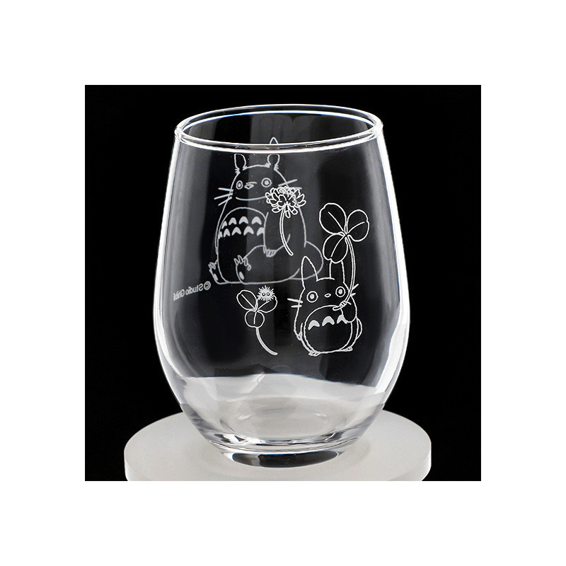 Mon voisin Totoro - Verre gravé Totoro & Trèfle