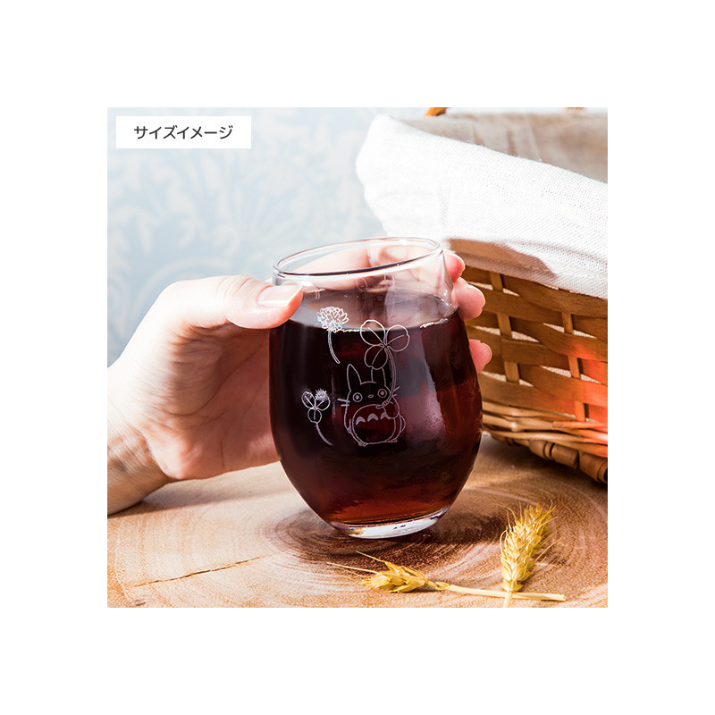 Mon voisin Totoro - Verre gravé Totoro & Trèfle