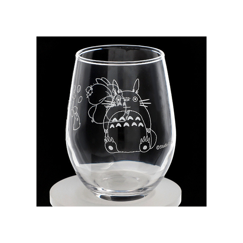 Mon voisin Totoro - Verre gravé Totoro & petit Totoro baluchon