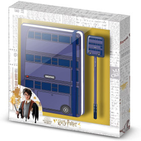 Harry Potter - Set carnet + stylo Knight Bus (Magicobus)