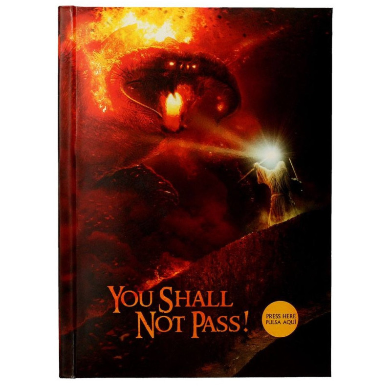 Lord of the Rings - Carnet lumineux You Shall Not Pass