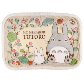 Mon Voisin Totoro - Plaid couverture Feuilles et noisettes 70 x 100 cm