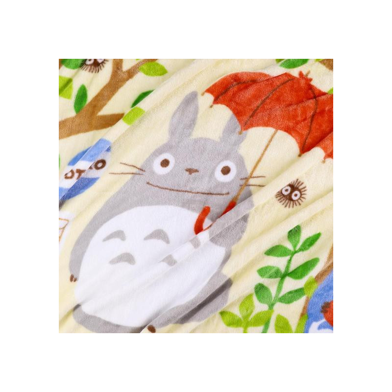 Mon Voisin Totoro - Plaid couverture Arrêt de bus 80 x 150 cm