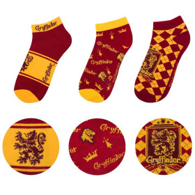 Harry Potter - 3 paires de socquettes Gryffindor 37/46