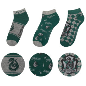 Harry Potter - 3 paires de socquettes Slytherin