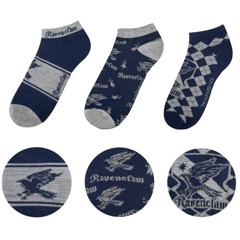 Harry Potter - 3 paires de socquettes Ravenclaw