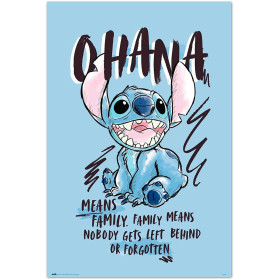 Disney : Lilo & Stitch - Grand poster Ohana Means Family (61 x 91,5 cm)