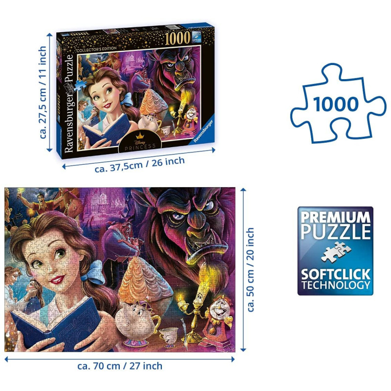 Disney : La Belle & La Bête- Puzzle 1000 pièces
