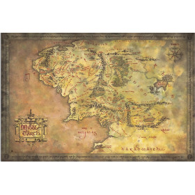 Lord of the Rings - Grand poster Carte (61 x 91,5 cm)