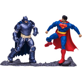 DC Comics Multiverse - Figurines Superman vs. Armored Batman 18 cm